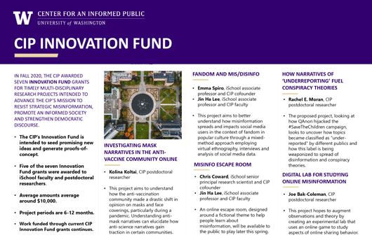 CIP Innovation Fund poster